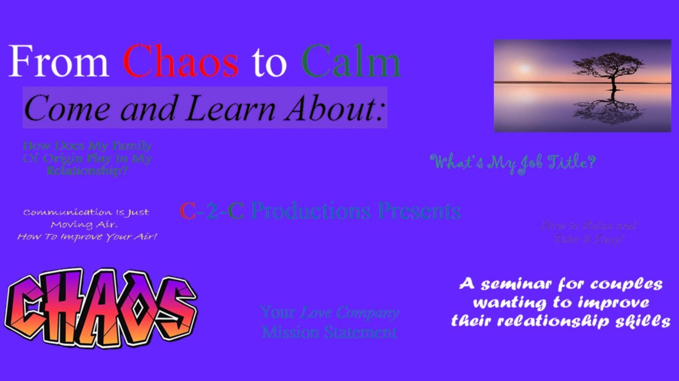 From Chaos to Calm a C-2-C Production, 13 September | Event in Oklahoma City | AllEvents