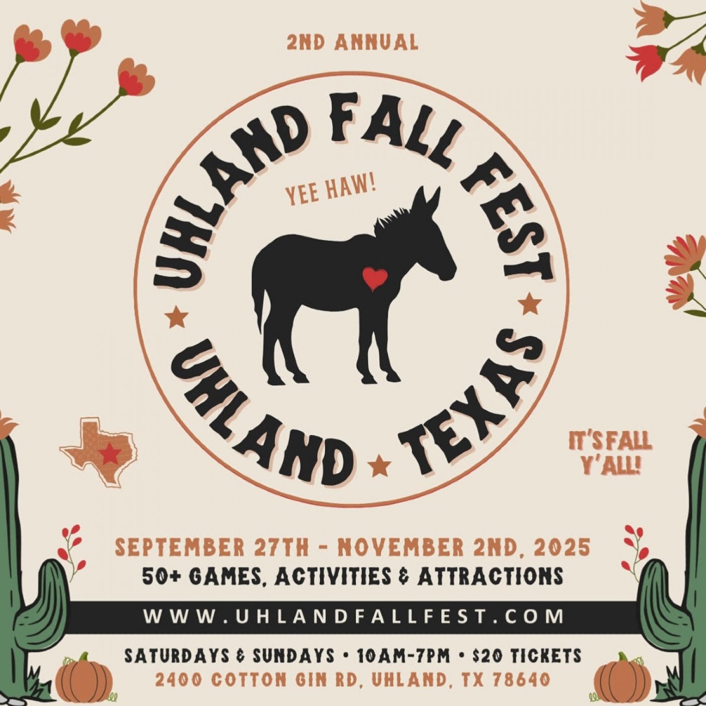 Uhland Fall Fest, 20 August | Event in Kyle | AllEvents