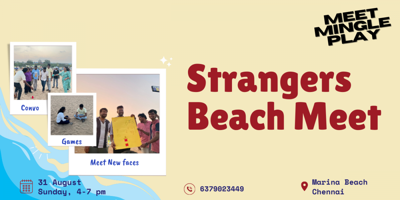 Strangers Beach Meetup, 31 August | Event in Chennai | AllEvents
