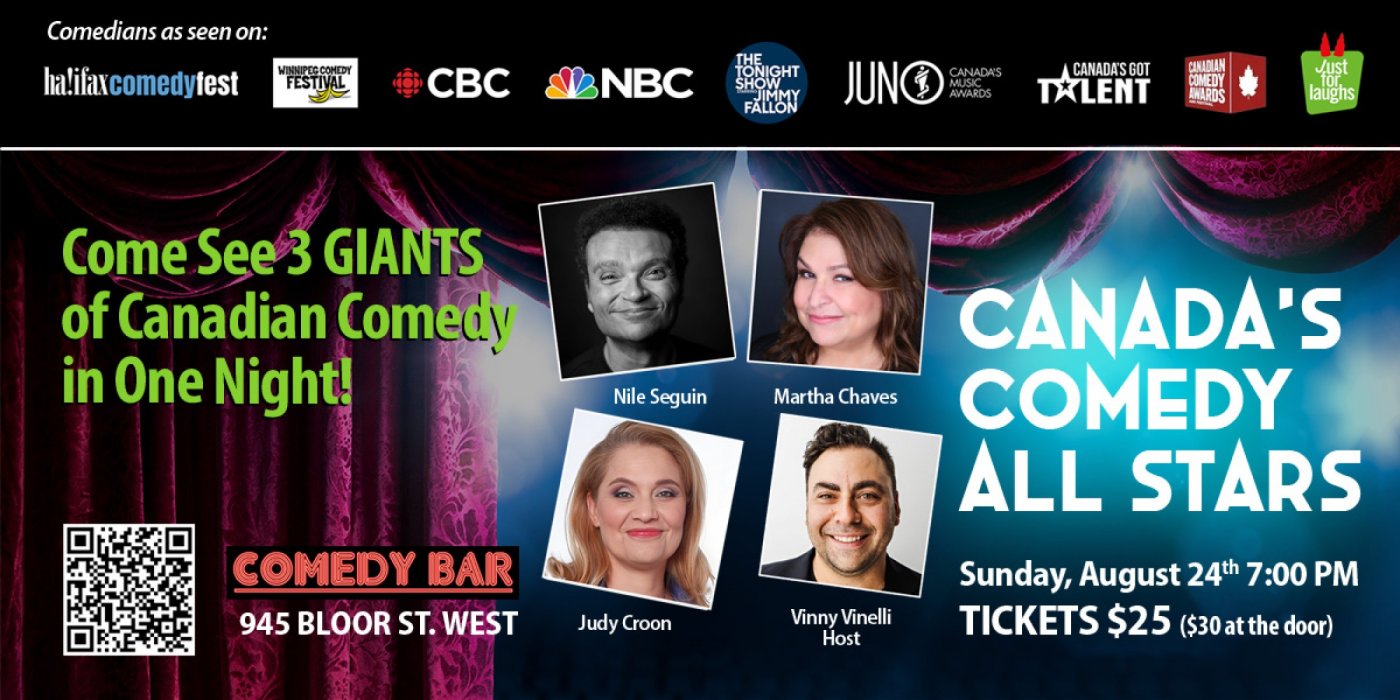 Canada's Comedy All Stars Event, 24 August | Event in Toronto | AllEvents