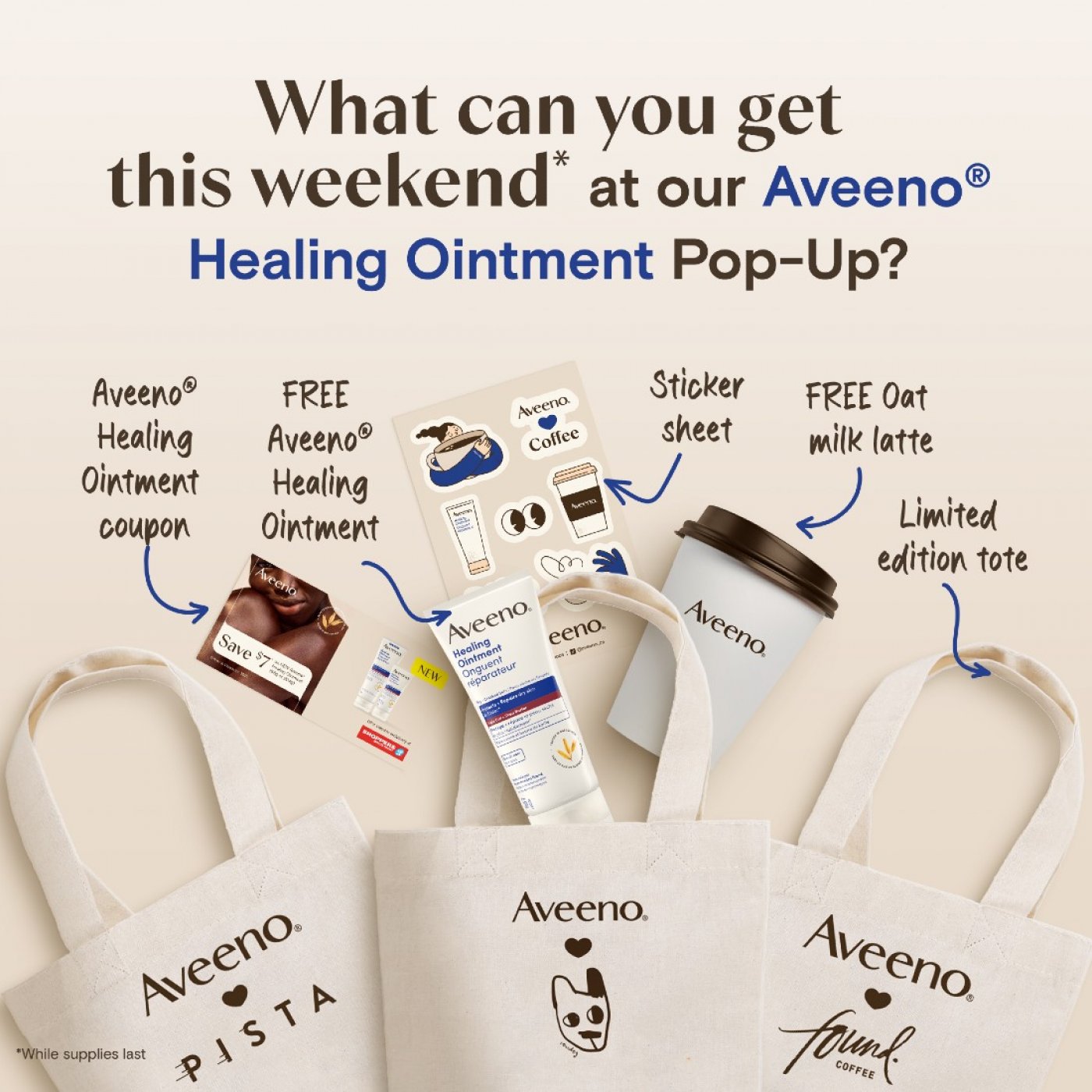 Aveeno® Healing Ointment and Coffee Pop-Up Event, 23 August | Event in Toronto | AllEvents