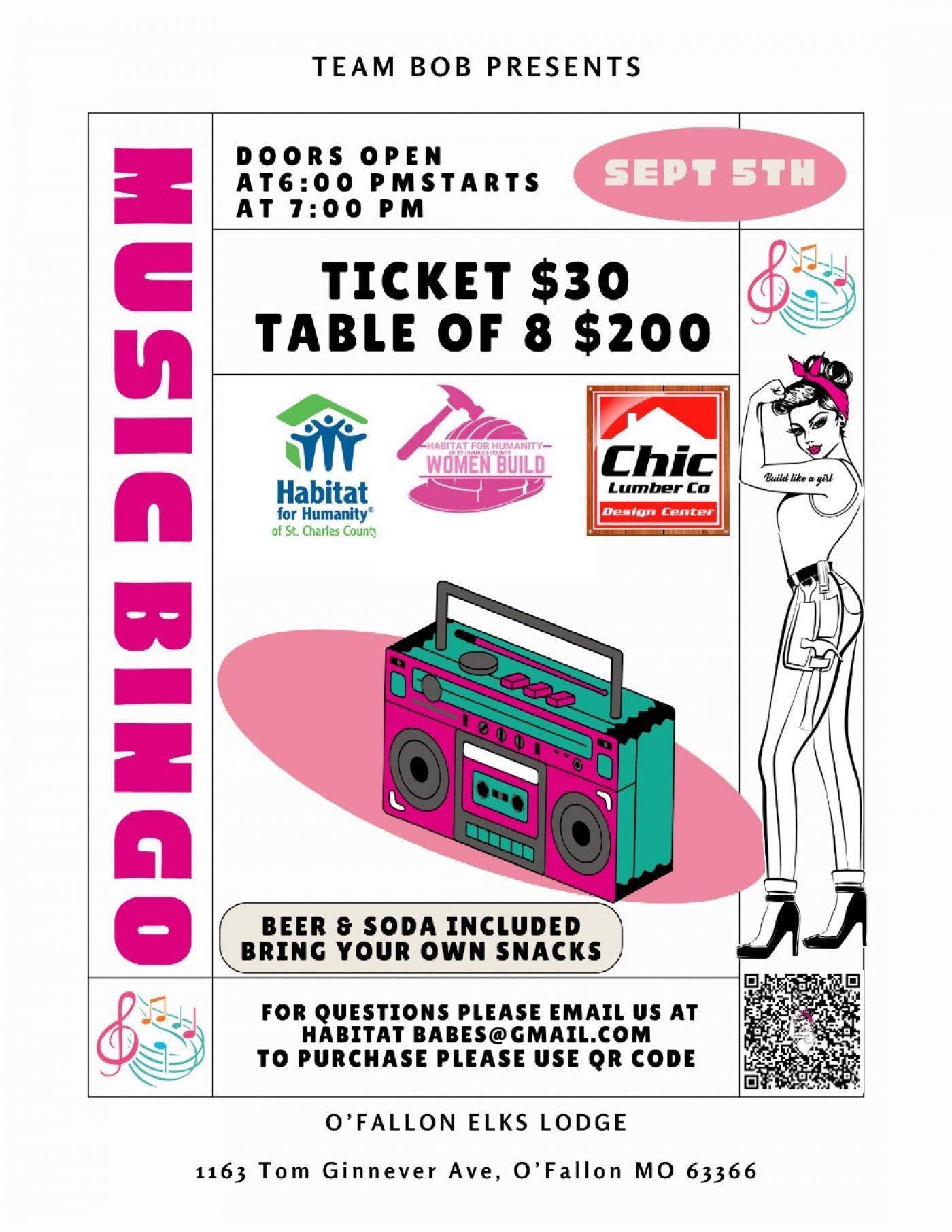 Music Bingo benefitting Habitat for Humanity , 5 September | Event in O Fallon | AllEvents