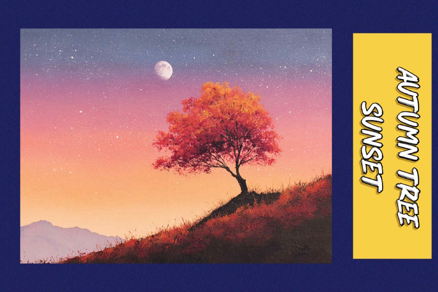 Back to the Basics Acrylic Painting: Beginner Level 1 - Autumn Tree Sunset, 27 September | Event in Vestal