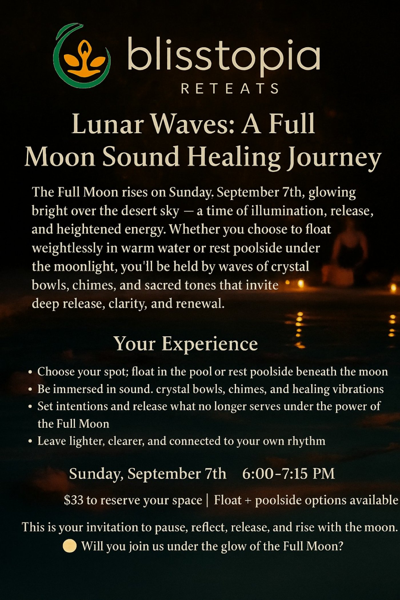 ✨ Lunar Waves: A Full Moon Sound Healing Journey ✨, 7 September | Event in Peoria | AllEvents