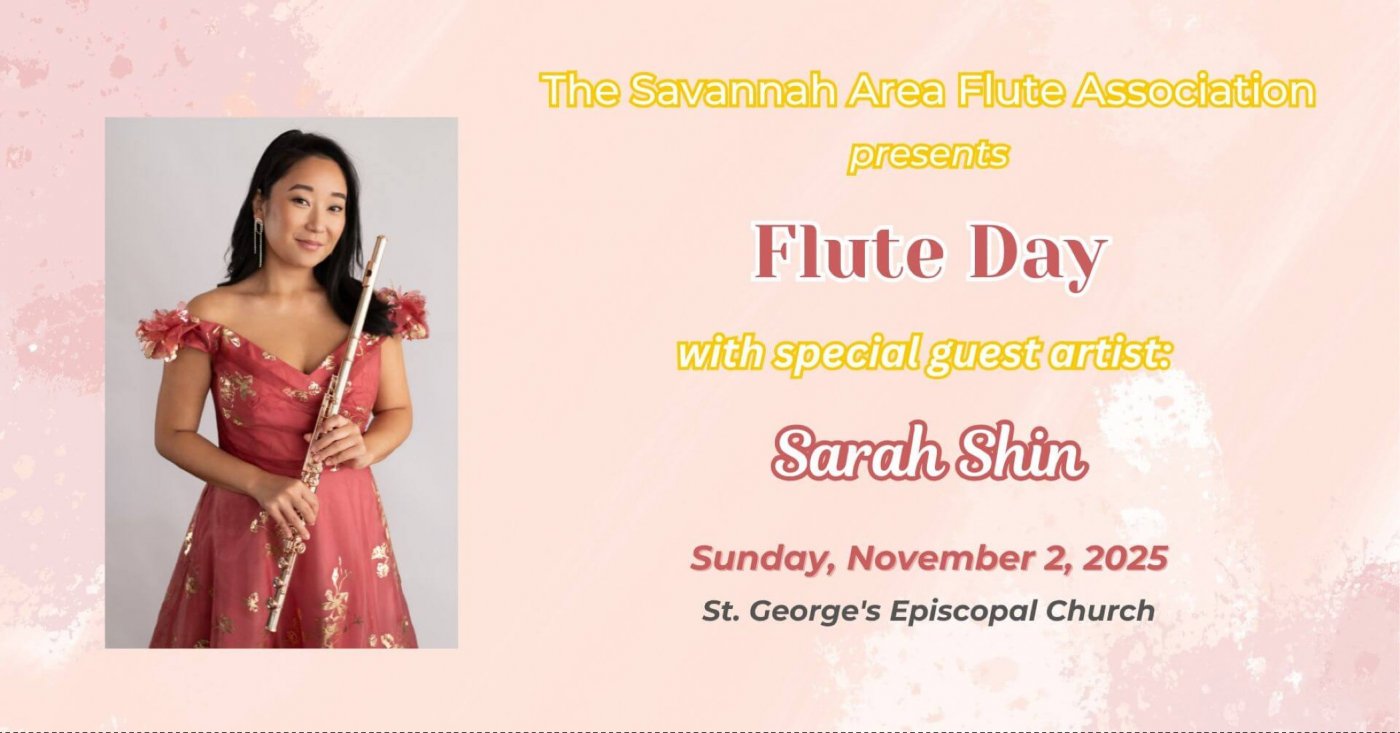Flute Day with Sarah Shin, 2 November | Event in Savannah | AllEvents