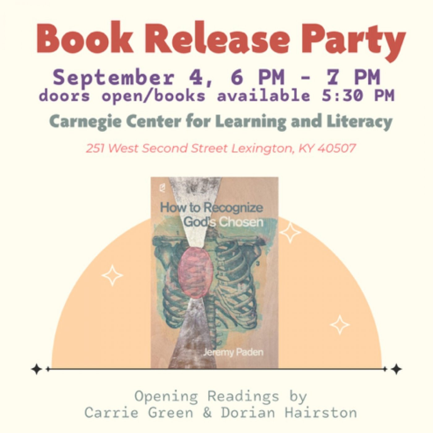 How To Recognize God’s Chosen book release with Jeremy Paden, 4 September | Event in Lexington | AllEvents