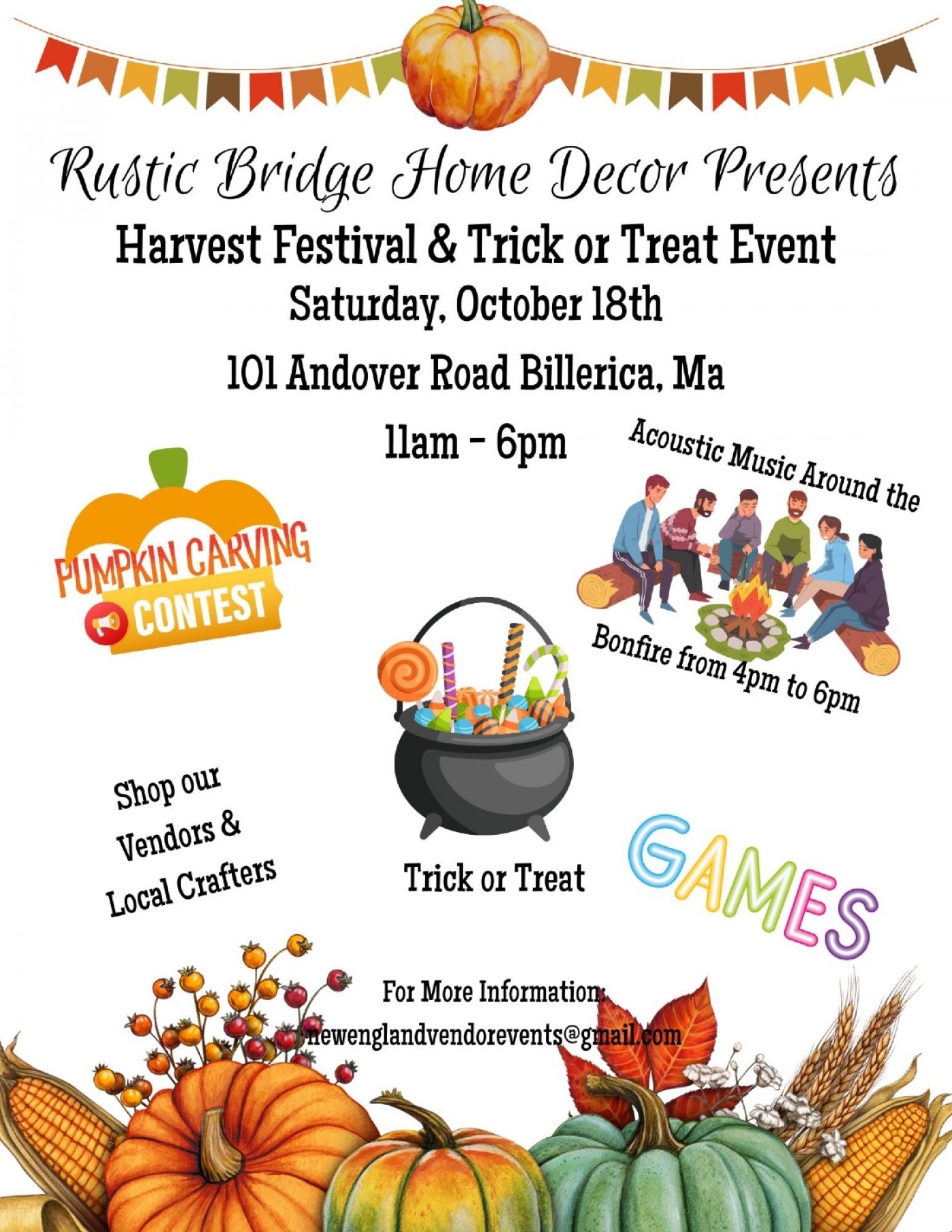 Billerica Harvest Festival And Trick-or-Treat, 18 October | Event in Billerica | AllEvents