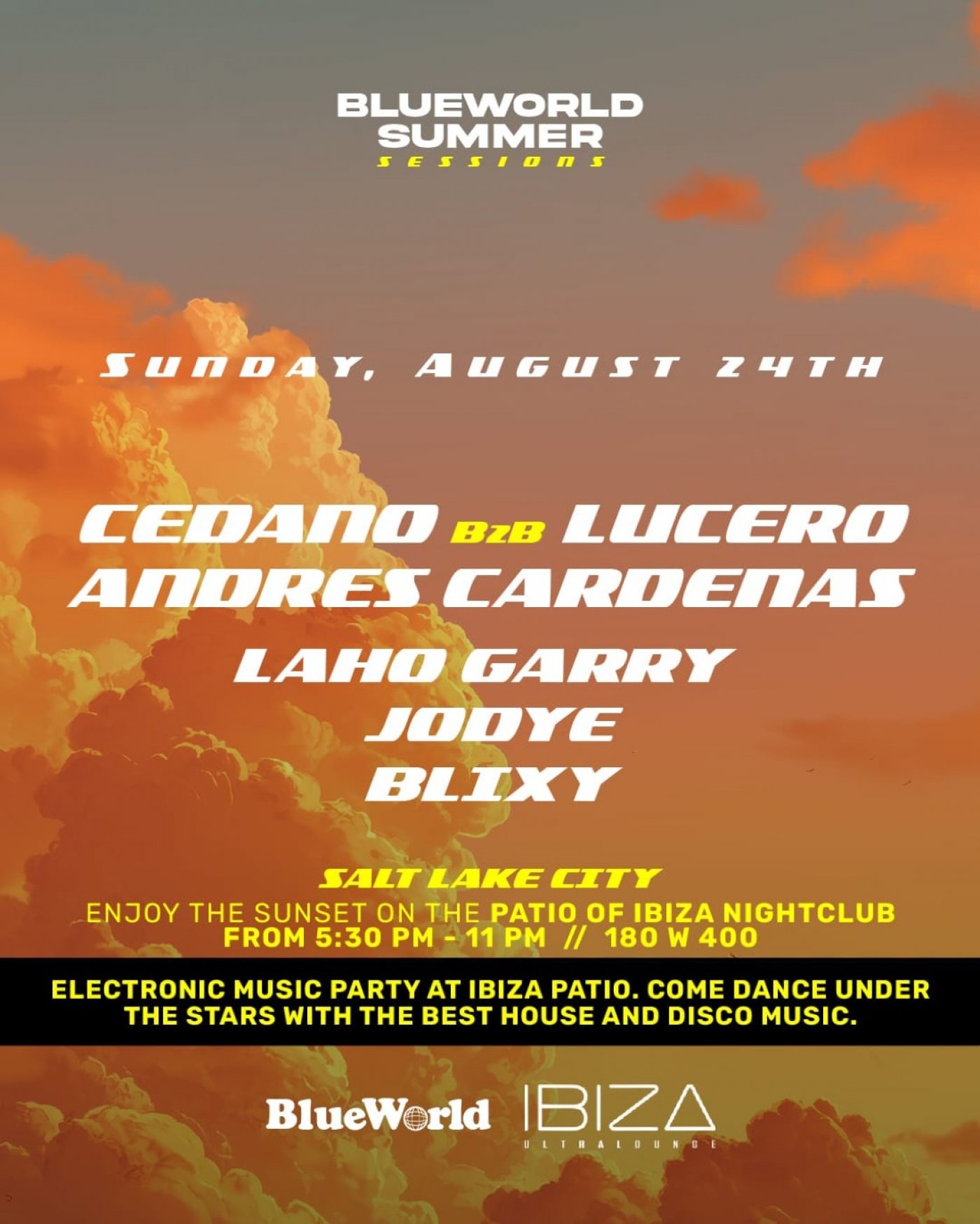 House Music Patio Event – Sunday, August 24 , 24 August | Event in Salt Lake City | AllEvents