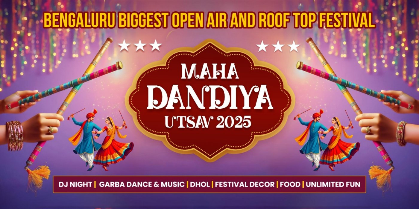 Maha Dandiya Utsav 2025 @ Jayamahal Palace, 27 September | Event in Bangalore | AllEvents