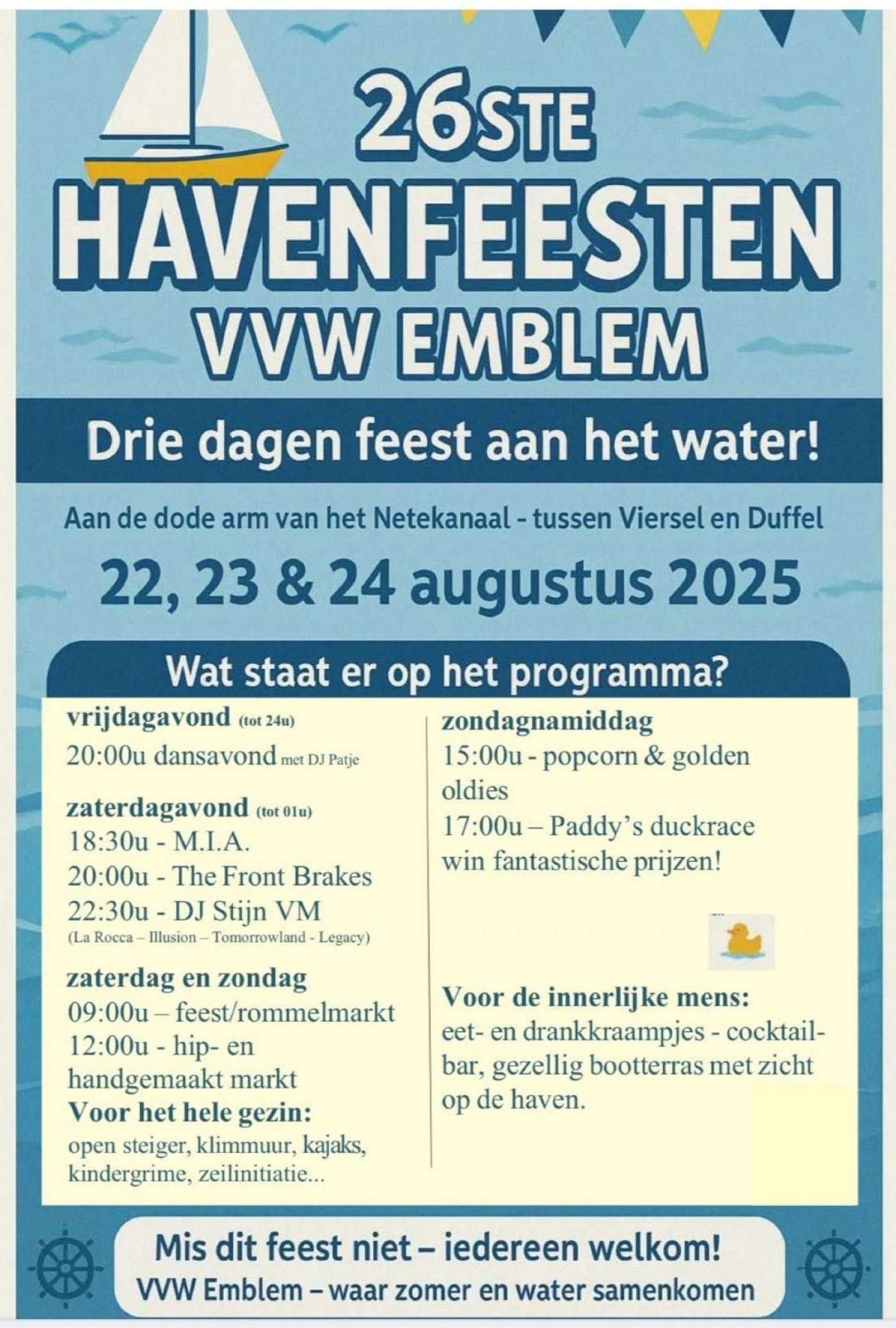Havenfeesten Emblem jachthaven  | Event in Ranst | AllEvents
