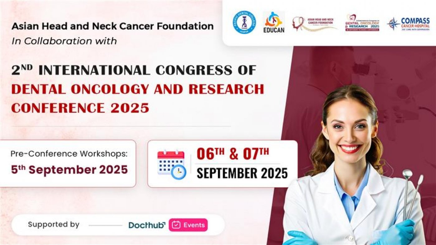 2nd International Congress on Dental Oncology & Research 2025, 6 September | Event in Udaipur | AllEvents