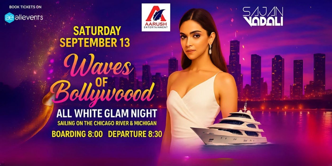 Waves Of Bollywood All White Glam Night, 13 September | Event in Chicago | AllEvents