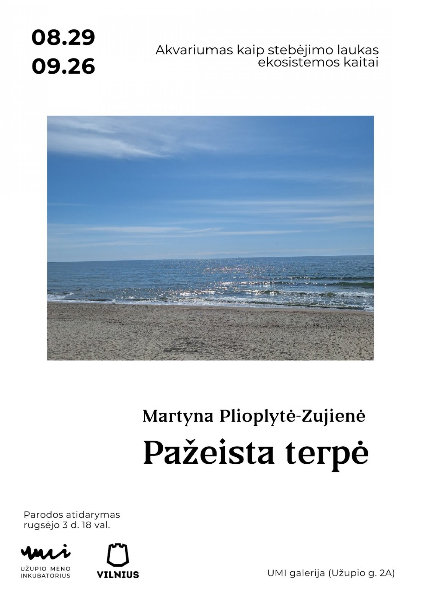 "Wounded Environment" by Martyna Plioplytė-Zujienė, 29 August | Event in Vilnius | AllEvents