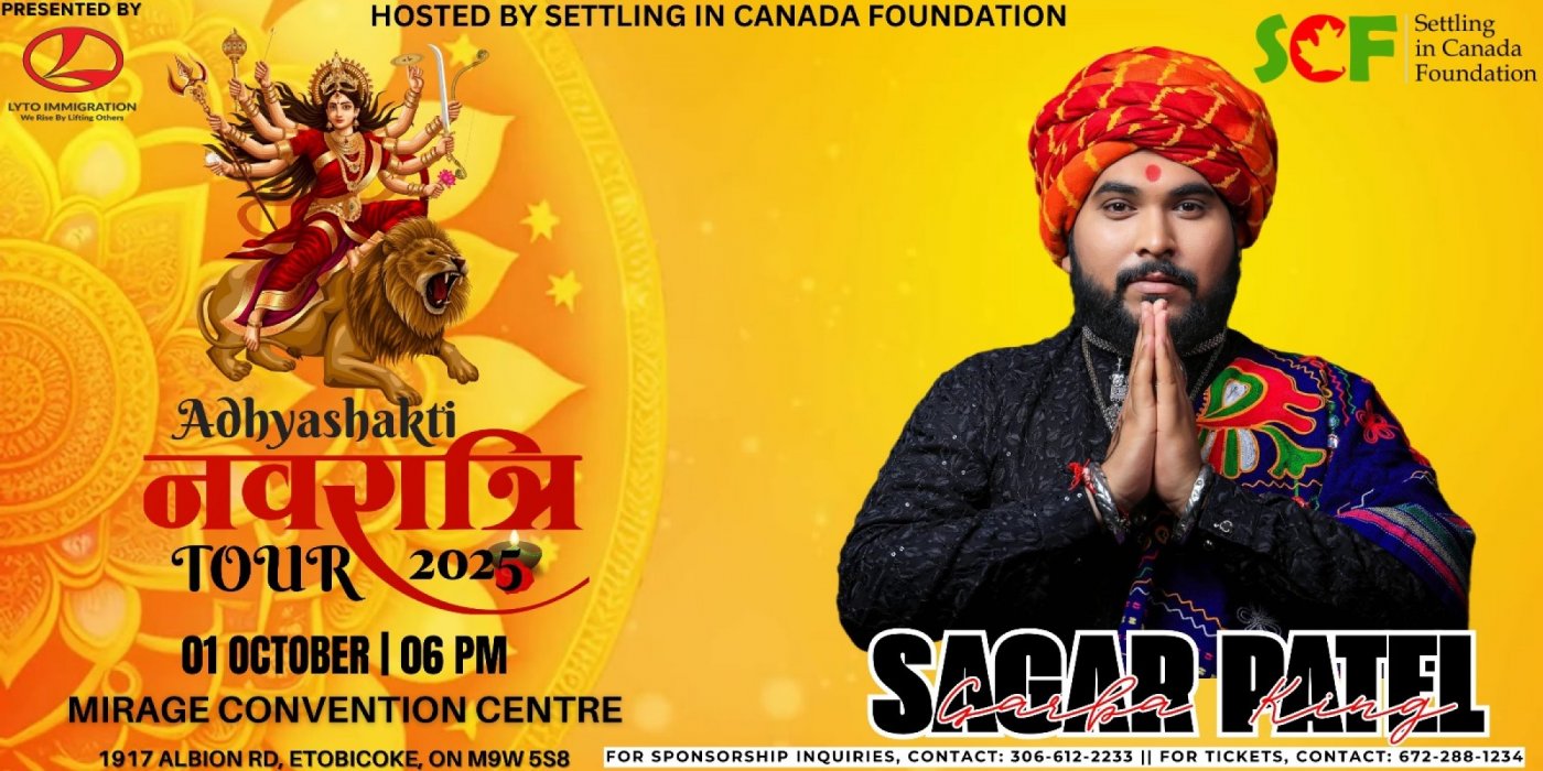SAGAR PATEL Live in ETOBICOKE- Canada, 1 October | Event in Toronto | AllEvents