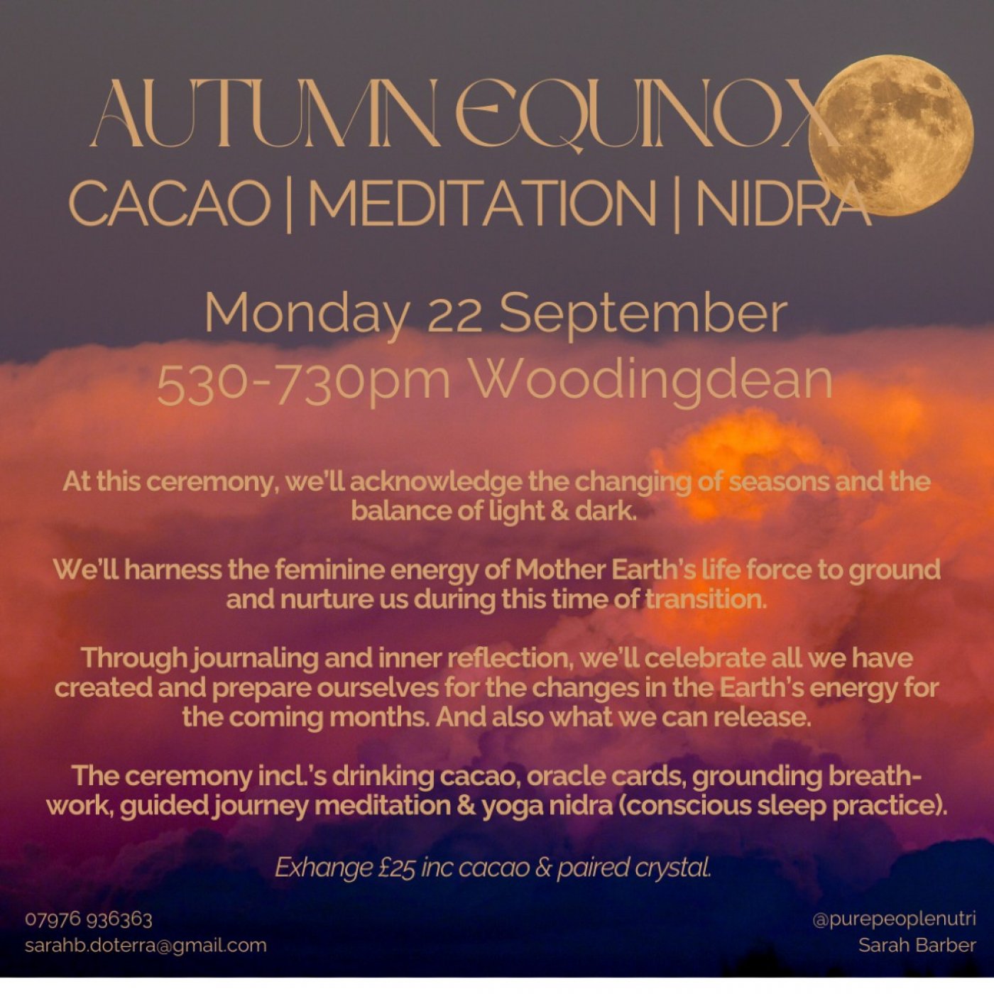 Autumn Equinox Cacao Ceremony, 22 September | Event in Brighton and Hove | AllEvents