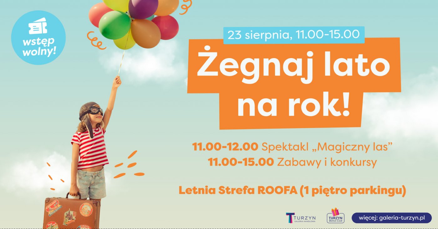 Teatralne pożegnanie lata dla dzieci w Galerii Turzyn , 23 August | Event in Szczecin | AllEvents