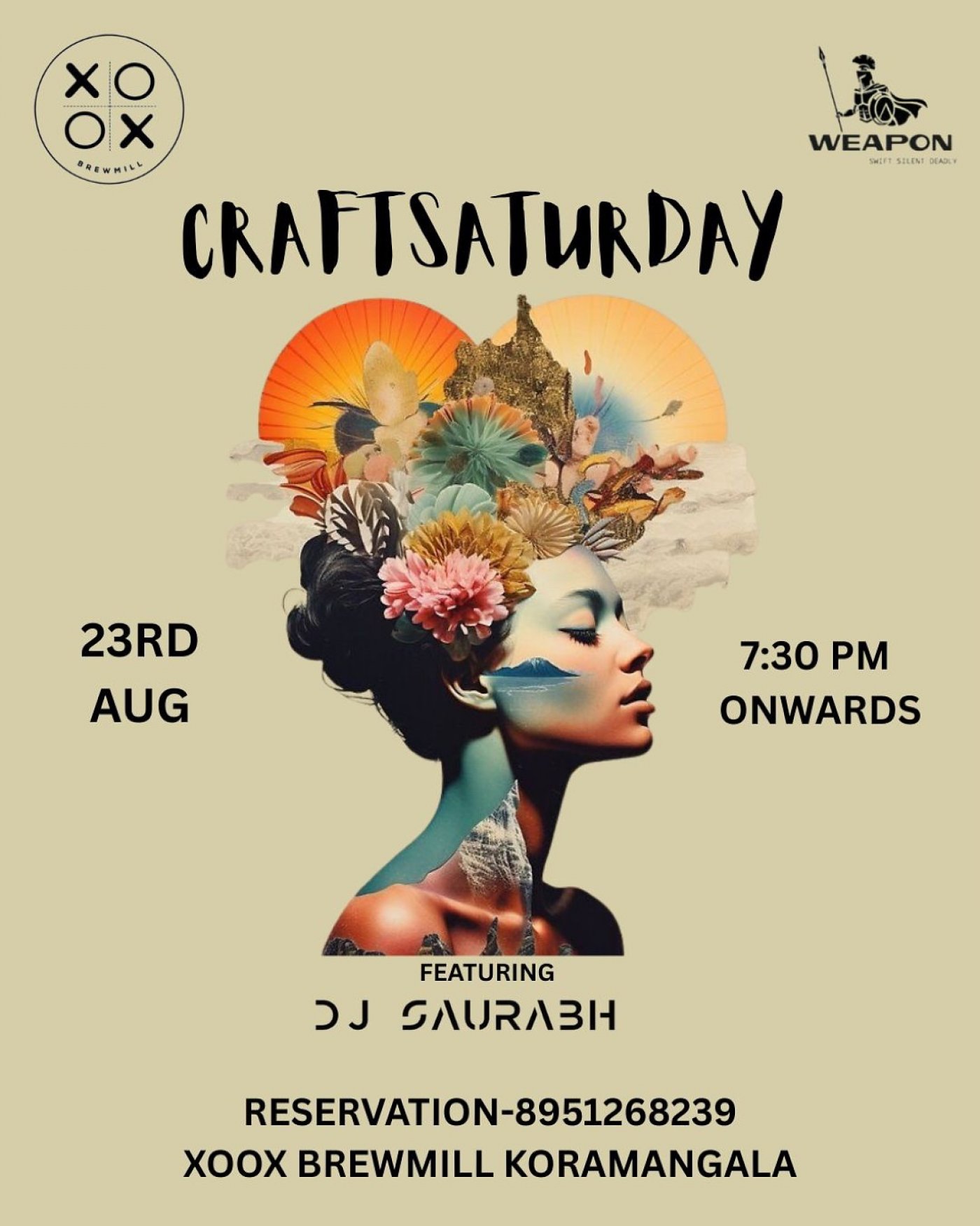 Craft Saturday xoox Brewmill Koramangala , 23 August | Event in Bangalore | AllEvents