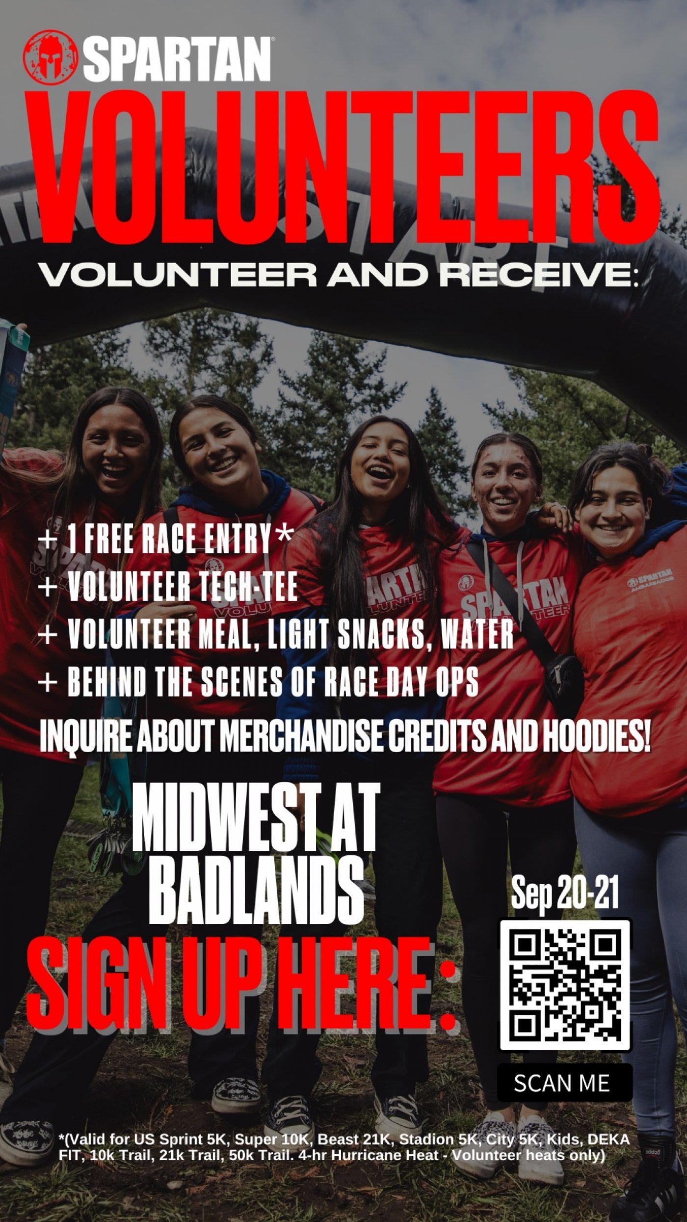 Volunteer - Spartan Midwest at Badlands, September 20th - 21st 2025, 20 September | Event in Attica | AllEvents