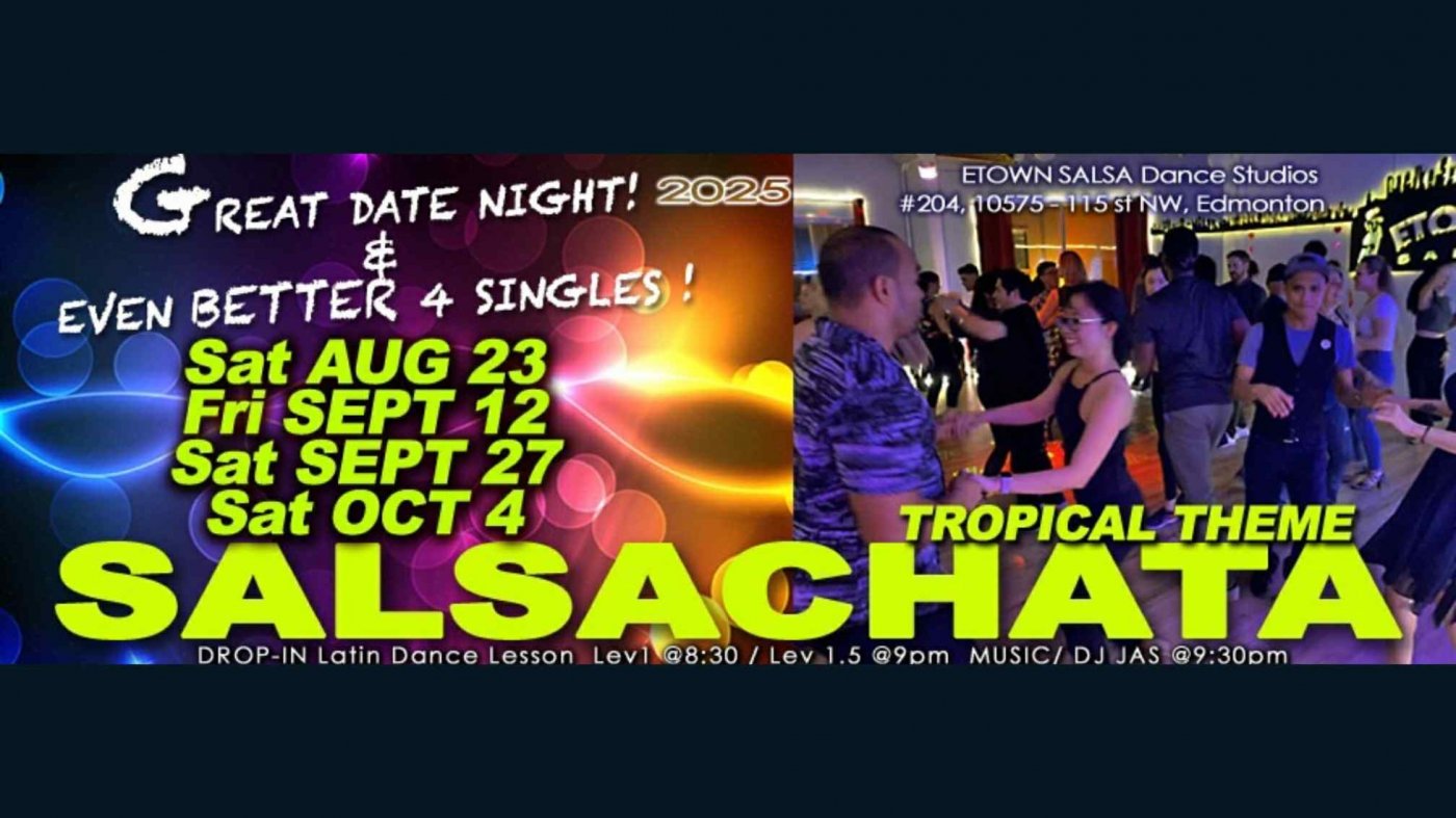 SALSACHATA LATIN DANCE PARTY! "SALSA & BACHATA NIGHT", 23 August | Event in Edmonton | AllEvents
