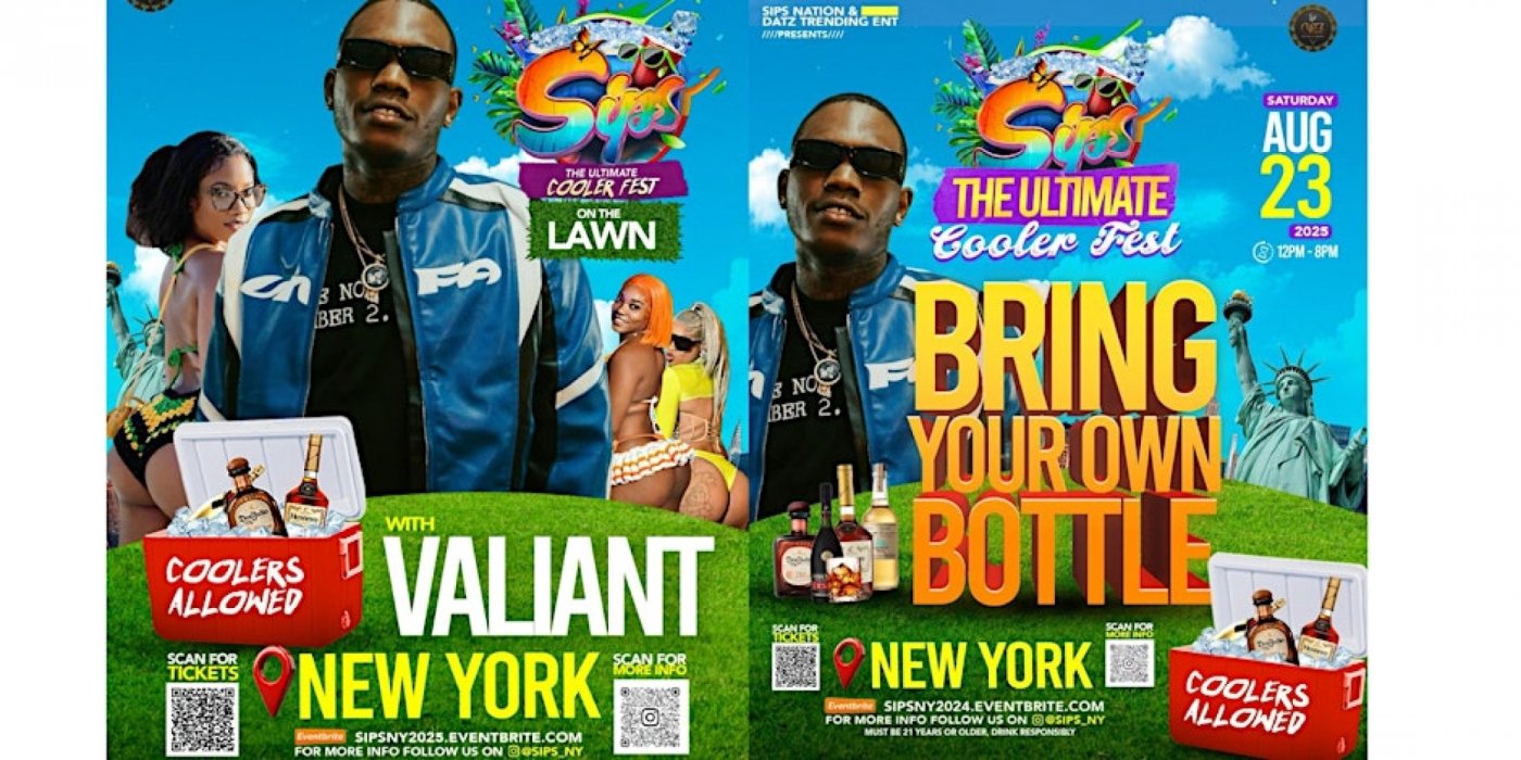 SIPS COOLER FEST featuring VALIANT‼BRING YOUR OWN BOTTLES! COOLERS ALLOWED!, 23 August | Event in Mount Vernon