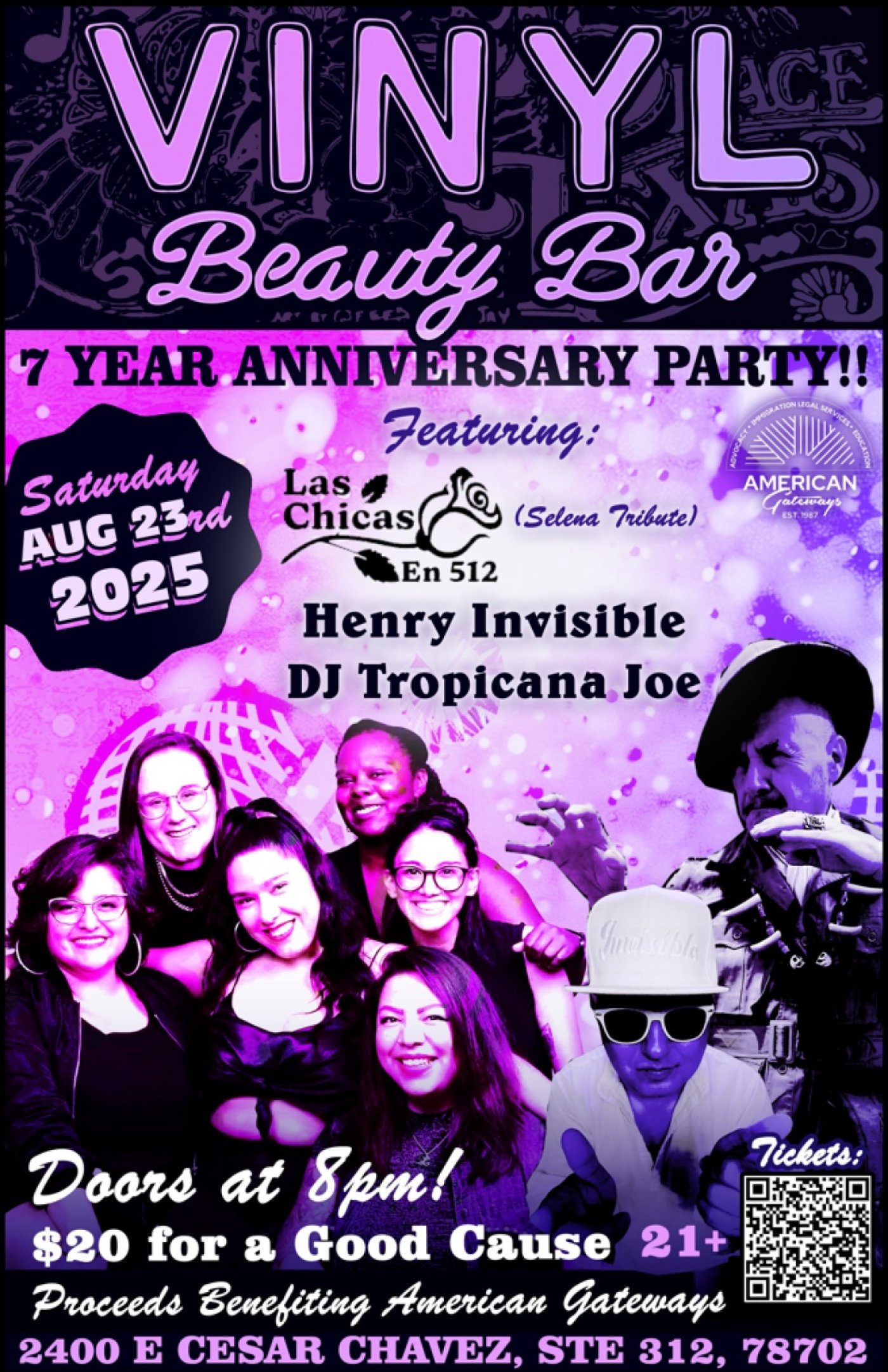 VINYL Beauty Bar 7 Year Anniversary!!, 23 August | Event in Austin | AllEvents