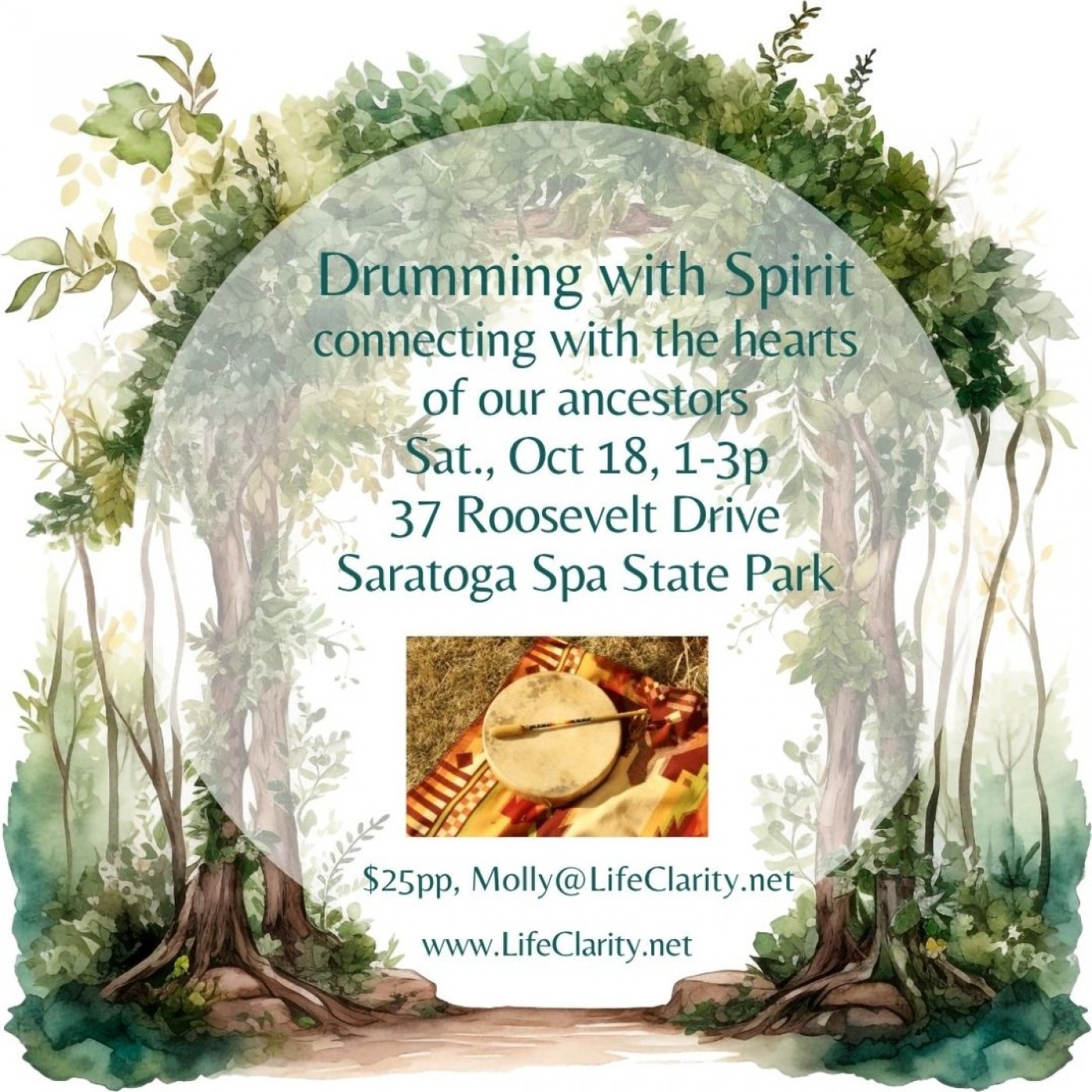 Drumming with Spirit, Connecting with the Hearts of our Ancestors and Forest Bathing , 18 October | AllEvents