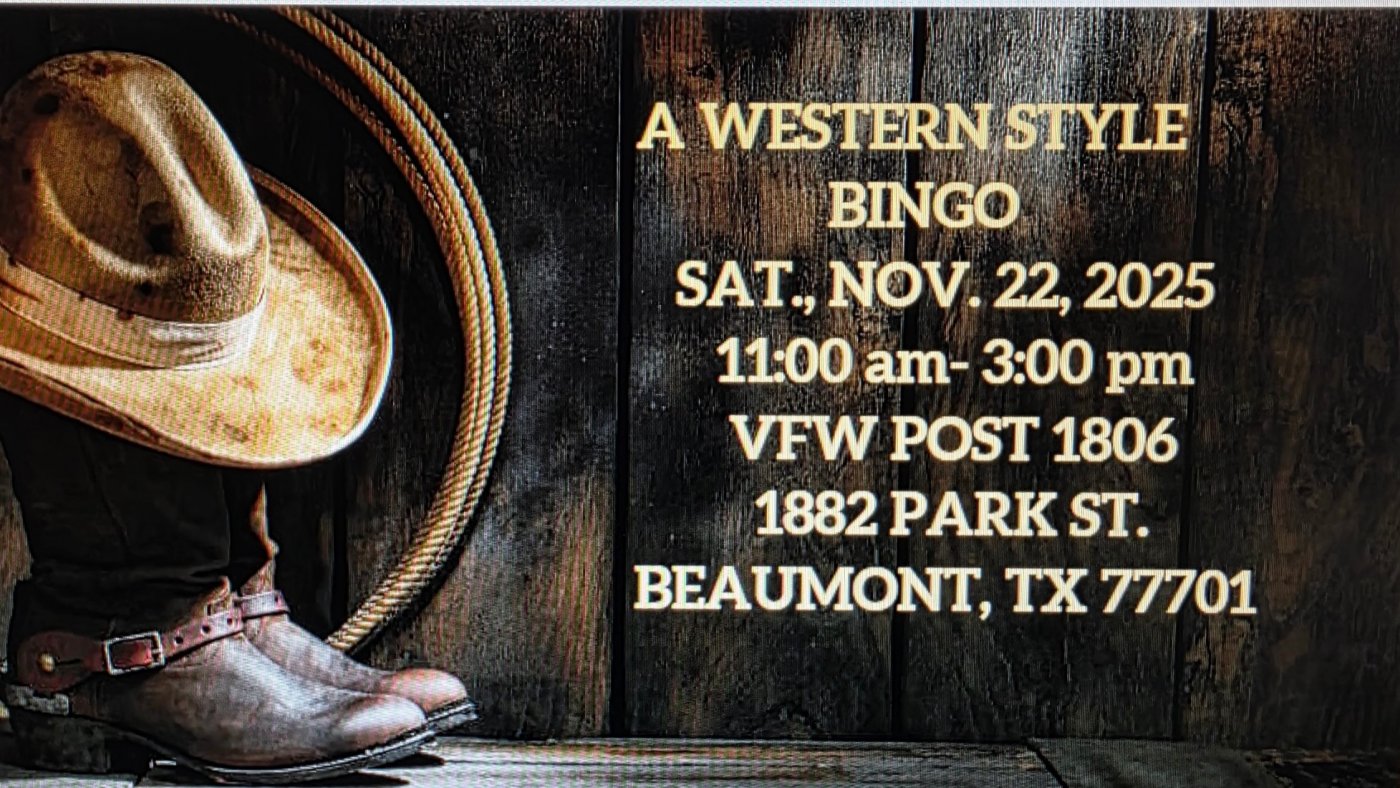 WESTERN STYLE BINGO, 22 November | Event in Beaumont | AllEvents
