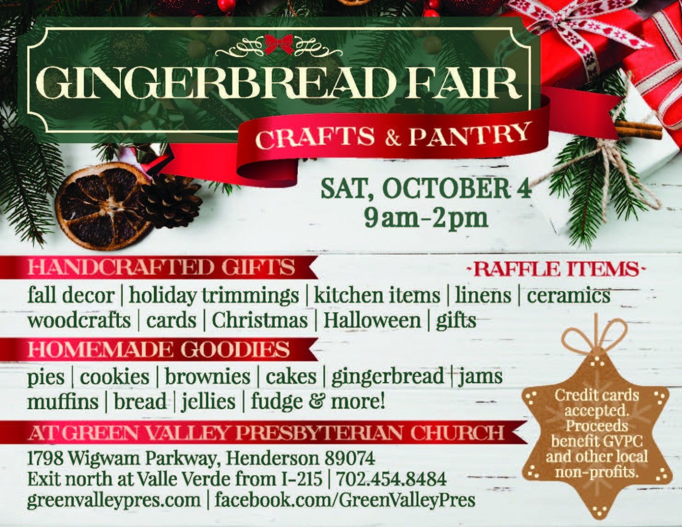 Gingerbread Craft Fair, 4 October | Event in Henderson | AllEvents