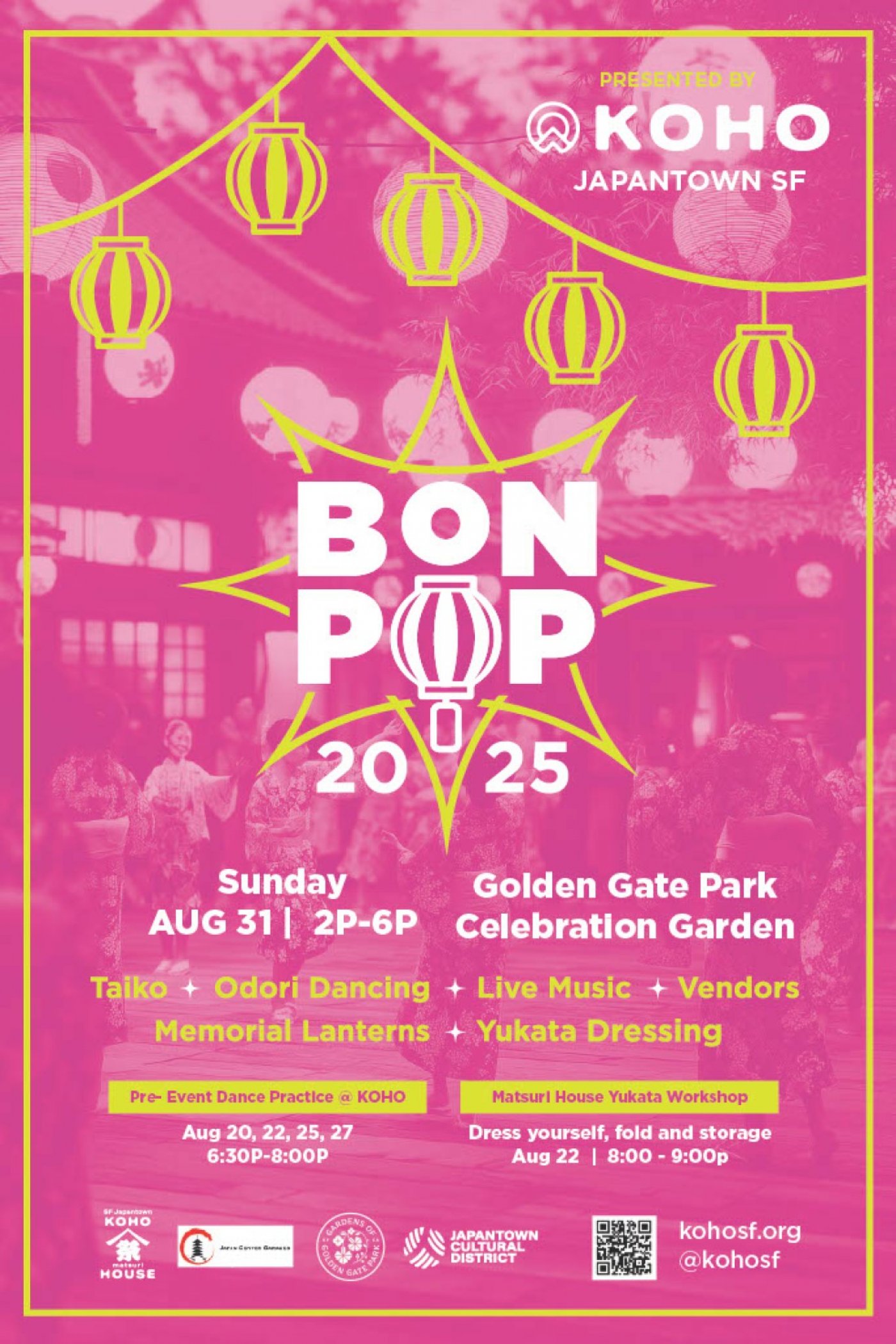 KOHO's BonPOP 2025, 31 August | Event in San Francisco | AllEvents