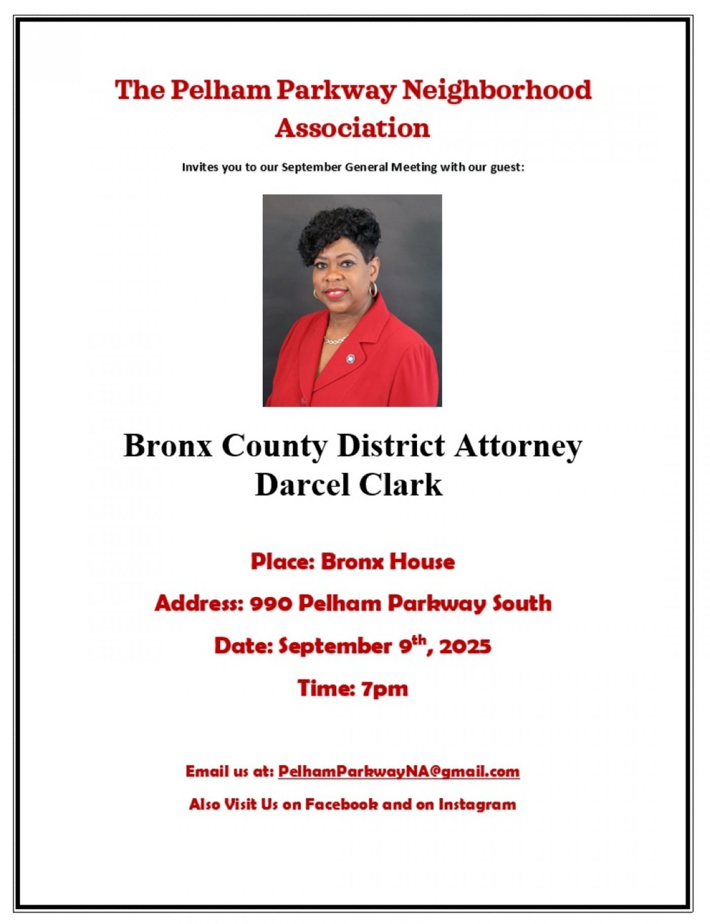Pelham Parkway Neighborhood Association  Hosts Sept Event , 9 September | Event in Bronx | AllEvents