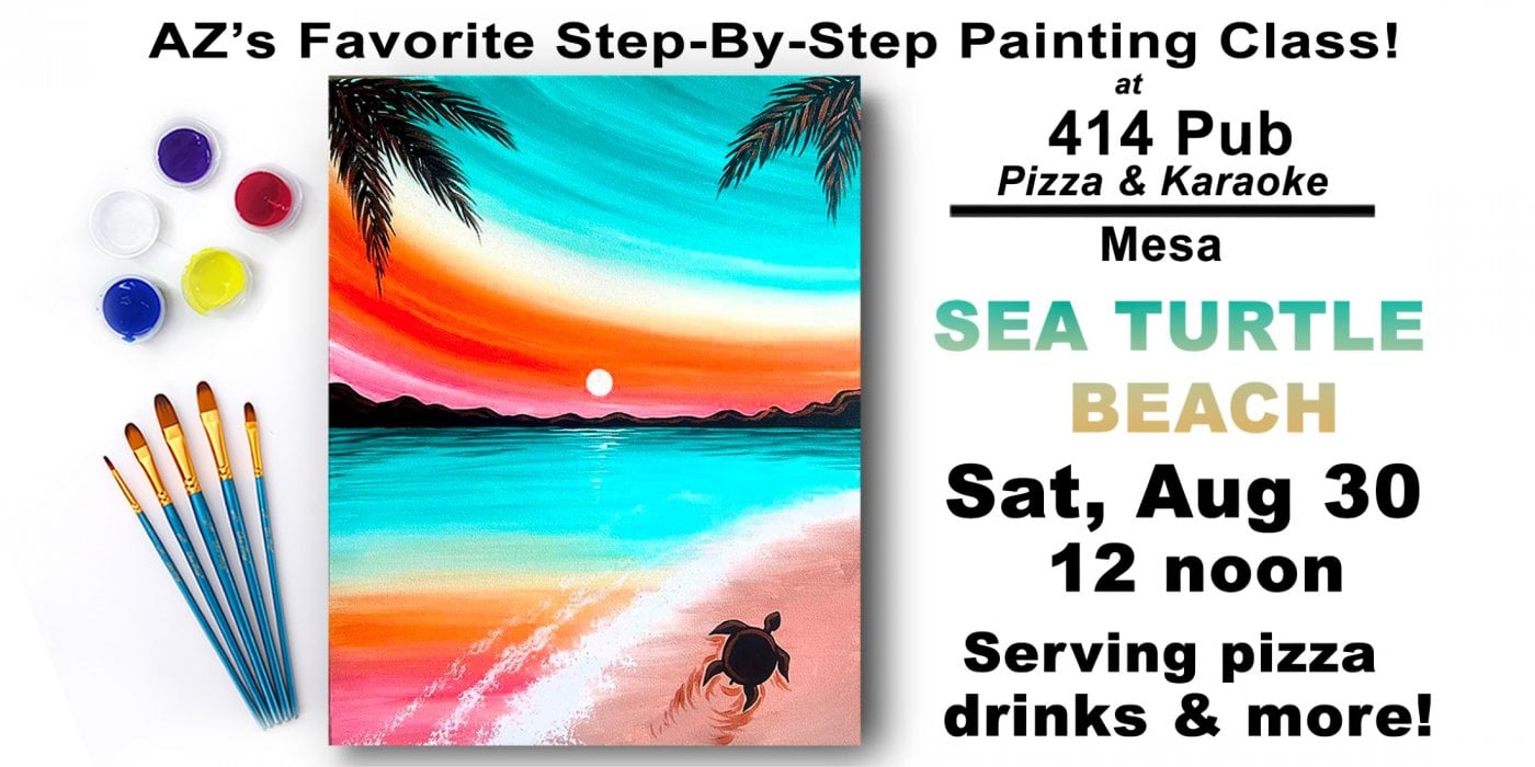 Sea Turtle Beach - Paint and Sip Labor Day Weekend Party!, 30 August | Event in Mesa | AllEvents