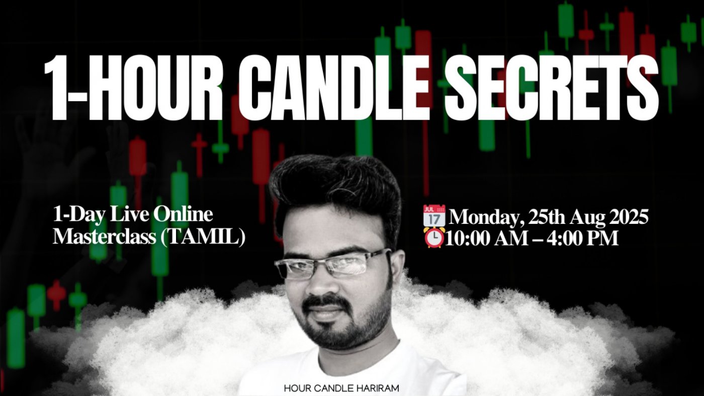 1 Hour Candle Secrets in Tamil | Monday, 25.08.2025 | 1 Day Live Online Stock Market Masterclass, 25 August