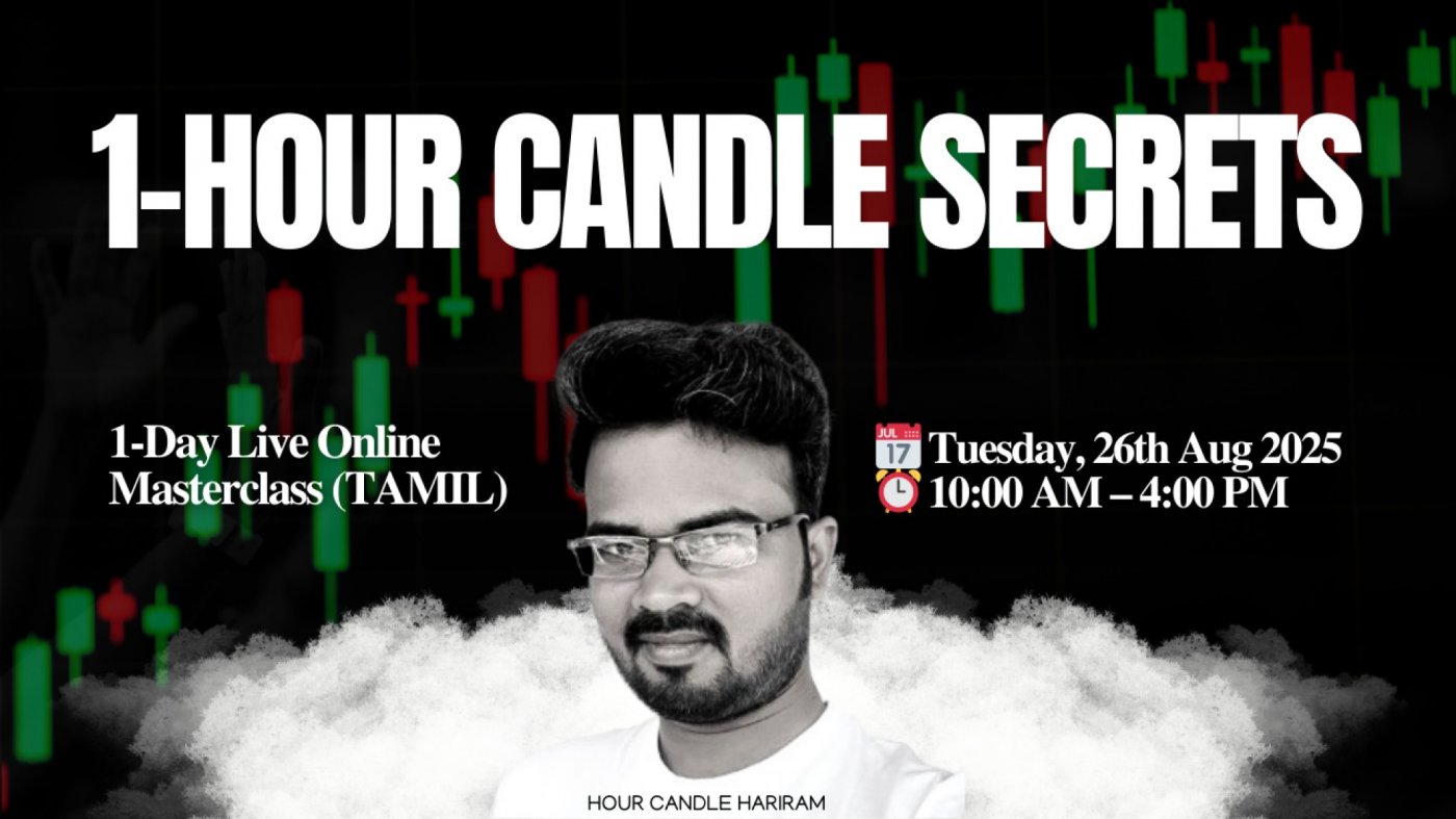 1 Hour Candle Secrets in Tamil | Tuesday, 26.08.2025 | 1 Day Live Online Stock Market Masterclass, 26 August