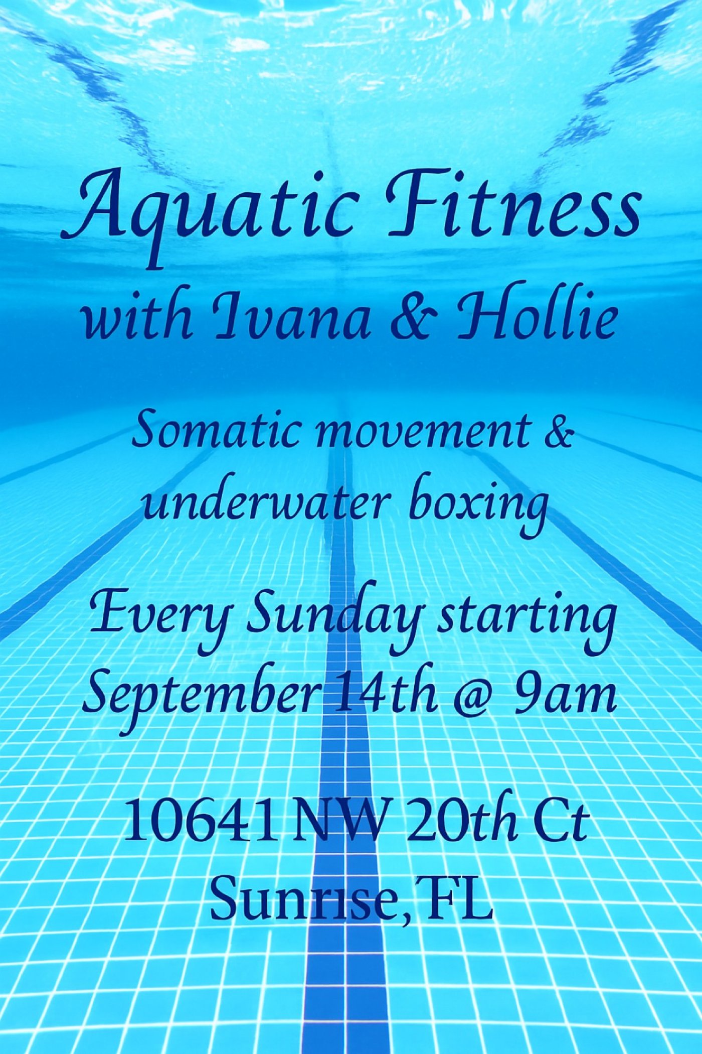 Sunday Aquatic Fitness Class with Ivana & Hollie | Event in Sunrise | AllEvents