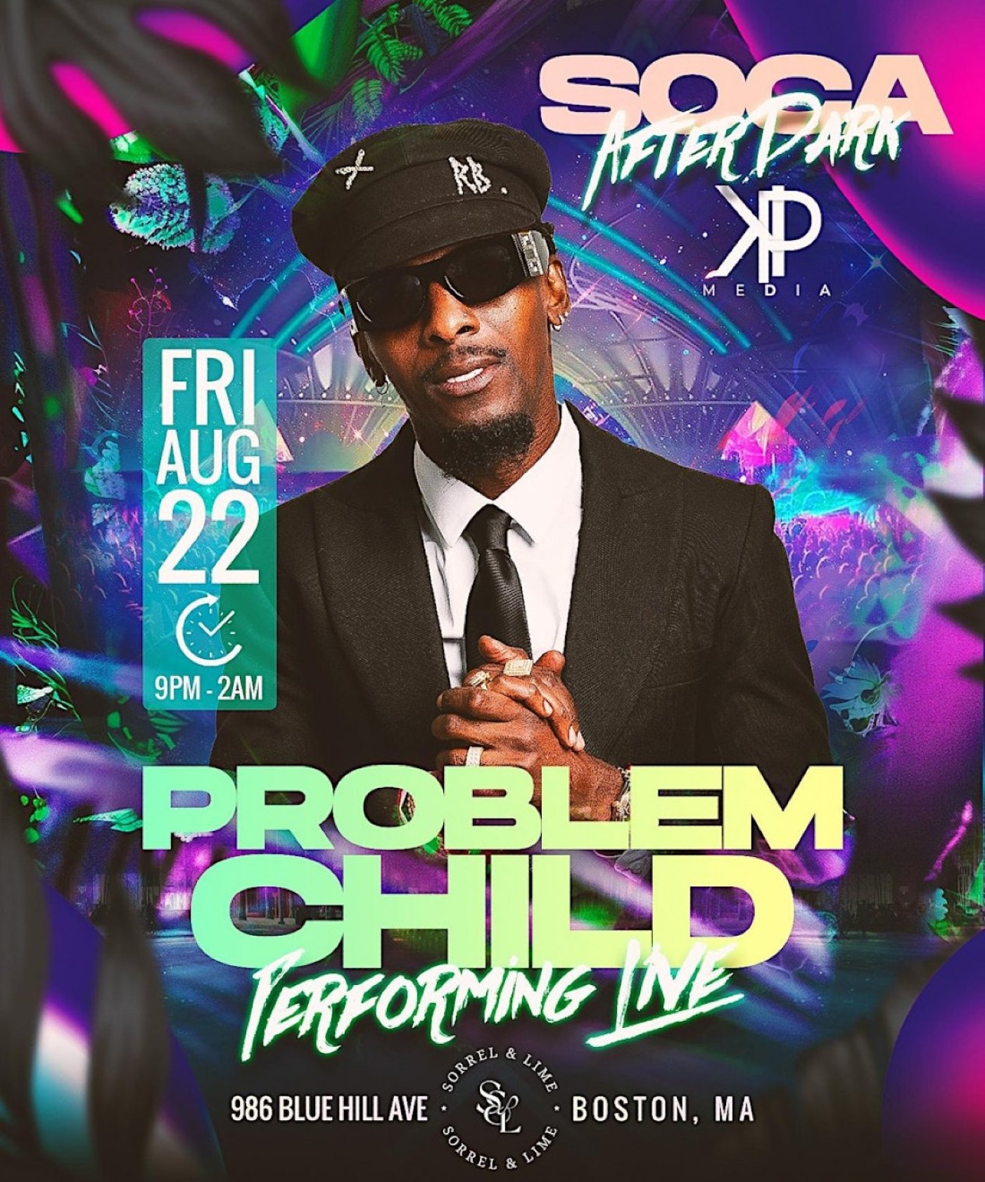 Soca after dark- Featuring Problem Child performing live, 22 August | Event in Boston | AllEvents
