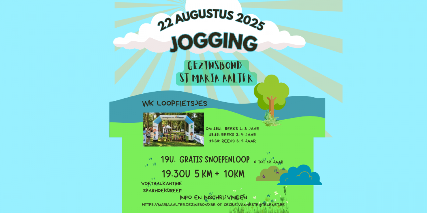 10km Gezinsbond Maria Aalter, 22 August | Event in Aalter | AllEvents
