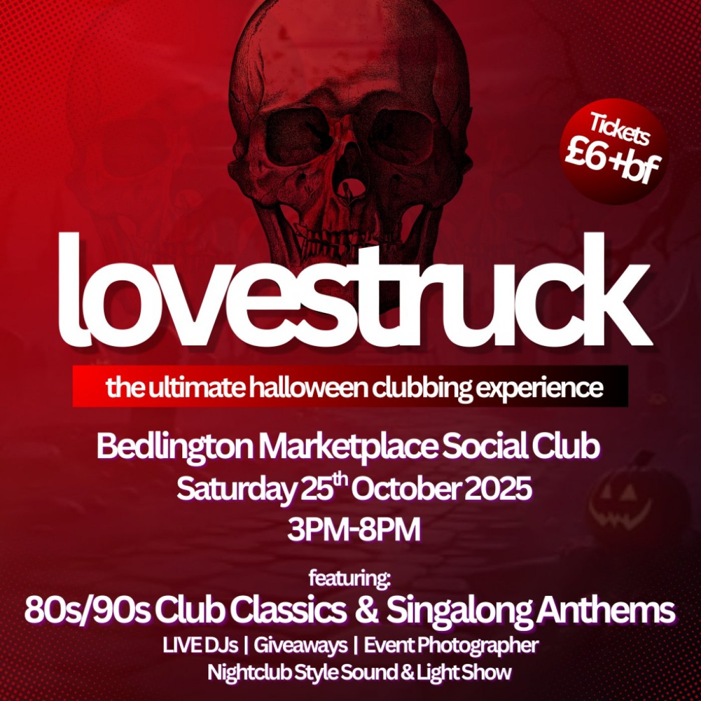 lovestruck - The Ultimate Halloween Clubbing Experience (Bedlington), 25 October | Event in Cramlington | AllEvents