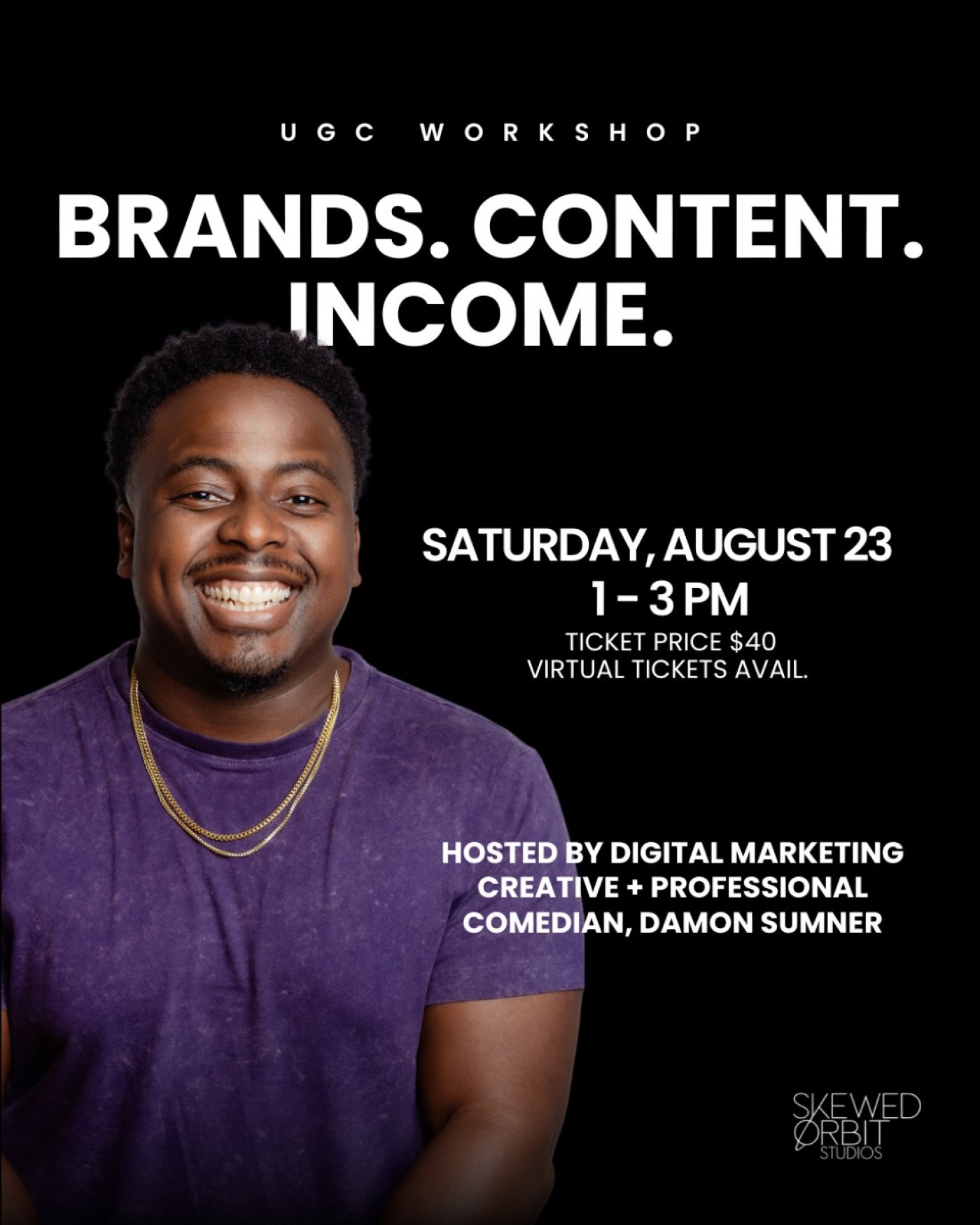Learn the Art of Content Creation at Skewed Orbit Studios' UGC Workshop, 23 August | Event in Atlanta | AllEvents