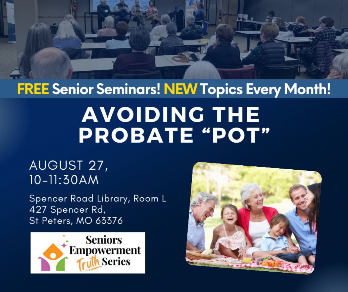 Free Senior Seminar: Avoiding the Probate "POT", 27 August | Event in Saint Peters | AllEvents