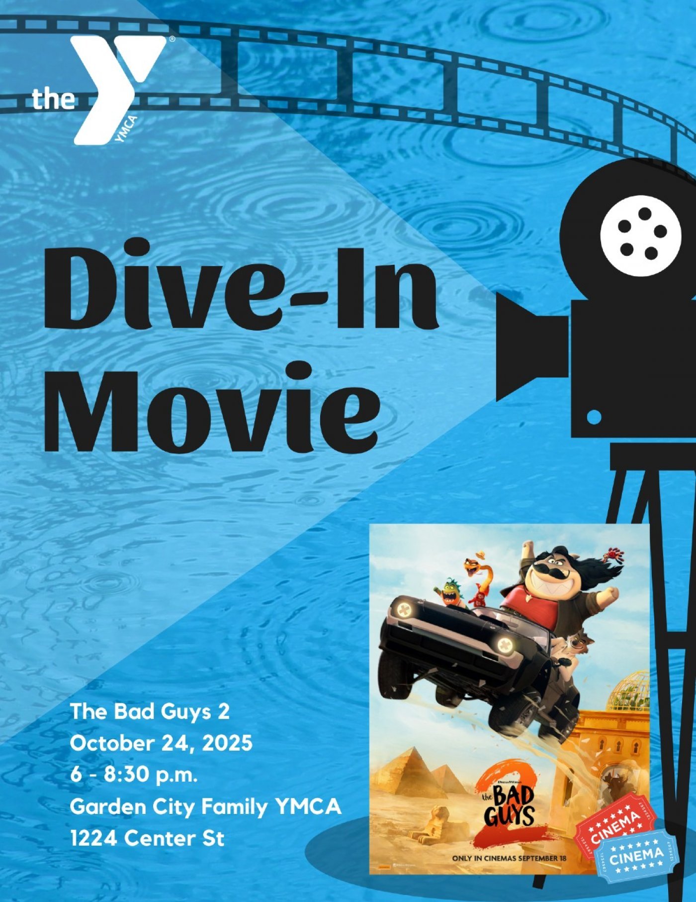 Dive-In Movie Night, 24 October | Event in Garden City | AllEvents
