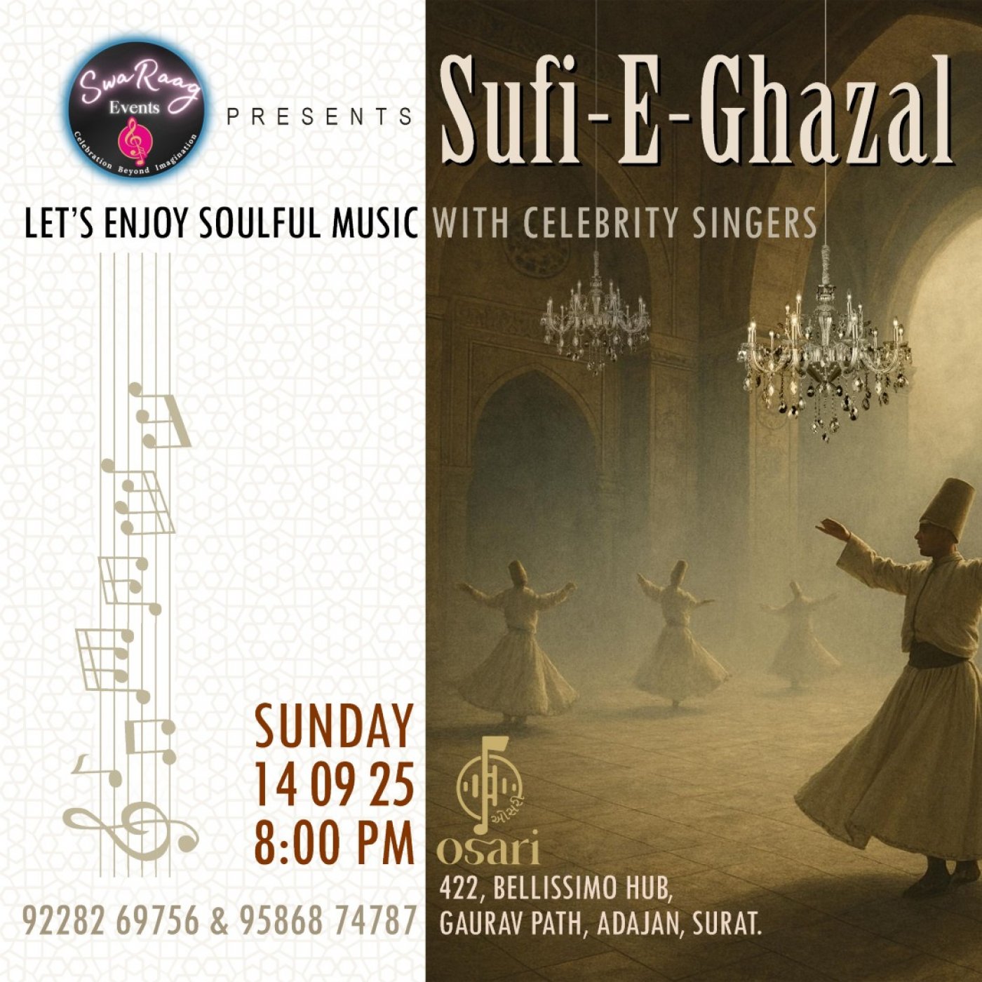 Sufi E Ghazal Live, 14 September | Event in Surat | AllEvents