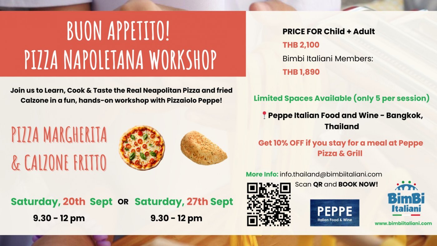 Buon Appetito! - Pizza Napoletana Workshop, 20 September | Event in Bangkok | AllEvents