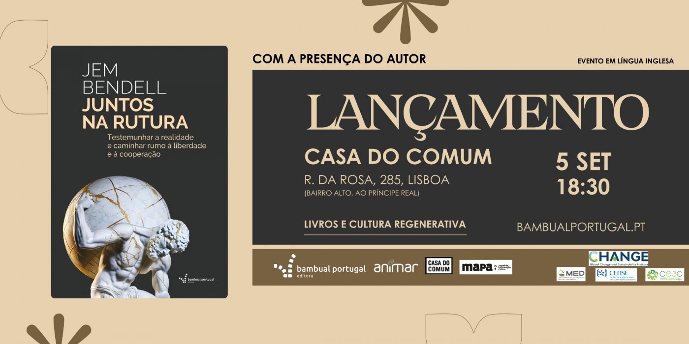 Lançamento do livro "Juntos na Rutura" por JEM BENDELL , 5 September | Event in Lisbon | AllEvents