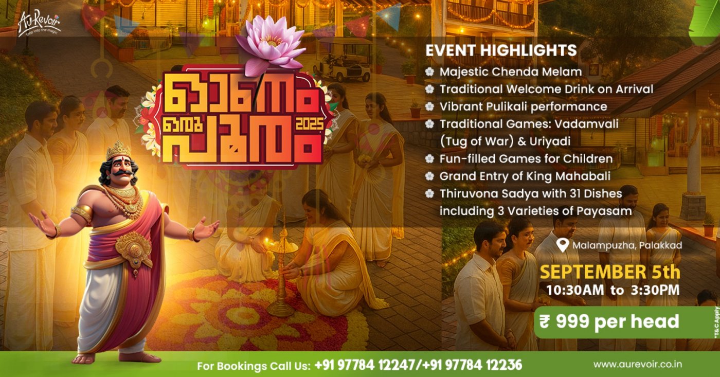 Thiruvonam Sadhya 2025   Best Onam Sadhya & Festival Celebration in Palakkad, Kerala , 5 September | AllEvents
