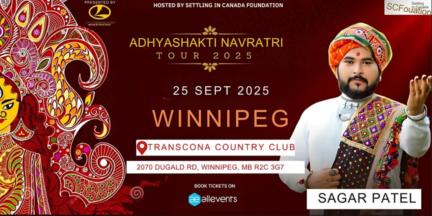 SAGAR PATEL Live in Winnipeg - Canada, 25 September | Event in Winnipeg | AllEvents
