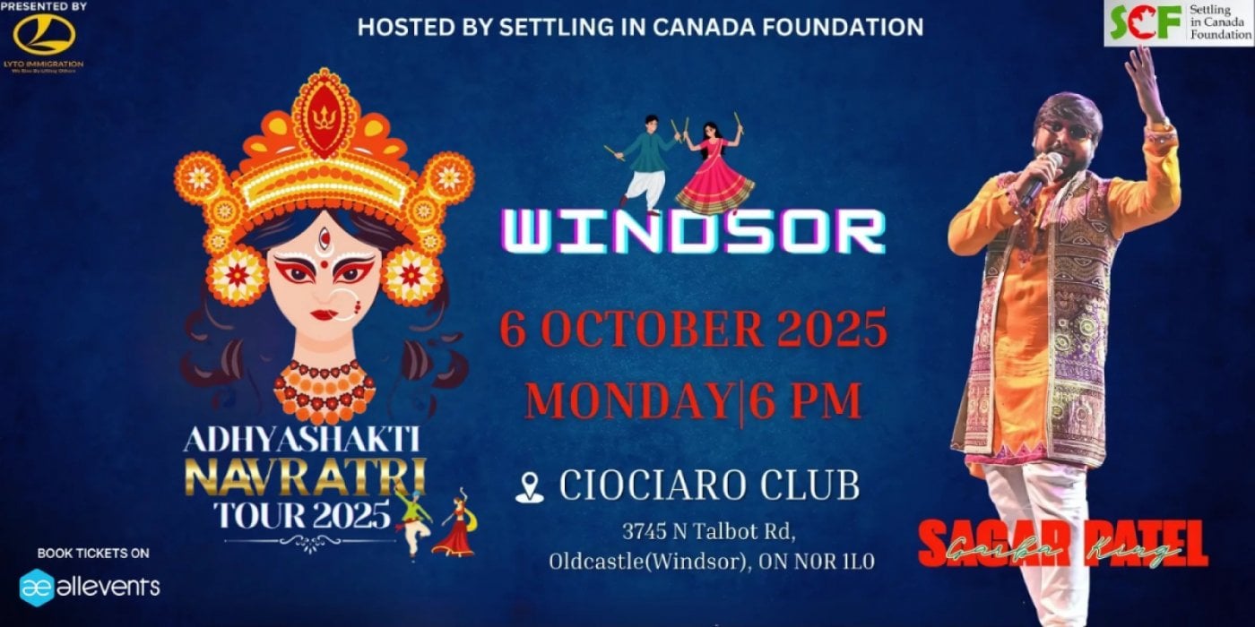 SAGAR PATEL live in WINDSOR - CANADA, 6 October | Event in Tecumseh | AllEvents