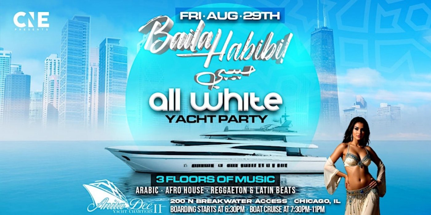 Baila Habibi All White Yacht Party