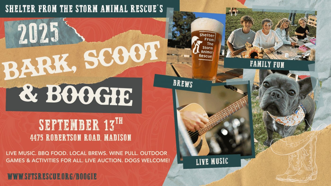 Bark, Scoot & Boogie, 13 September | Event in Madison | AllEvents