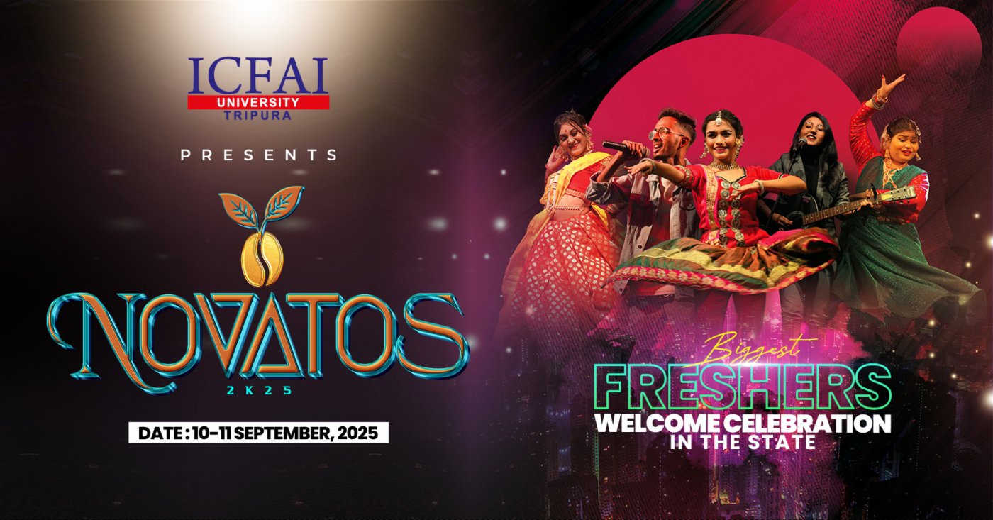 Novatos 2K25 -The Fresher’s Welcome Party Of The ICFAI University Tripura, 10 September | Event in Agartala