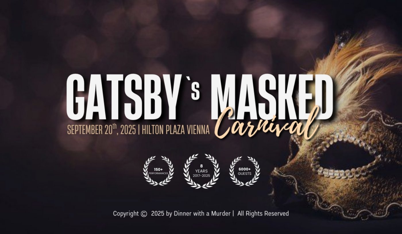 Dinner with a Murder: Gatsby`s Masked Carnival▪️Wien, 20 September | Event in Wien | AllEvents